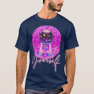 Retro Y2K Space Gumball Machine Candy UFO Planet S T-Shirt