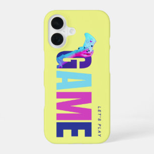 Retro Y2K Tech Synthwave Cyberpunk Gamer Yellow iPhone 16 Case