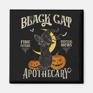 Retro Y Halloween Costume Black Cat M Athecary  Magnet