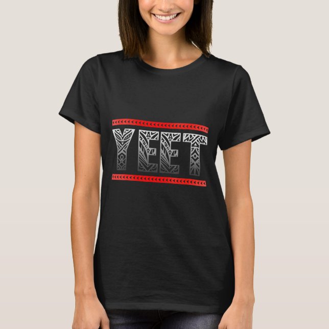Retro Yeet Tribal Art Funny Saying Meme Mens Women T-Shirt (Front)