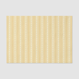 Retro Yellow And Orange Heart Stripes Bakery Tissue Paper