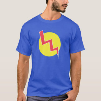 Retro Yellow and Red Lightning Bolt Shirt
