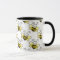 Retro Yellow Bumble Bee Pattern