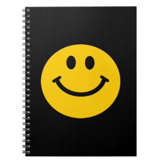 Retro Yellow Happy Face Notebook