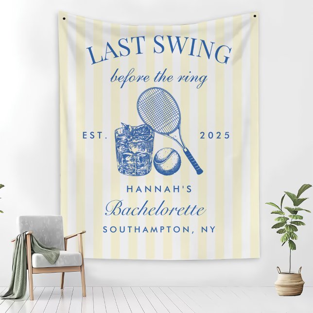 Retro Yellow Last Swing Before The Ring Tennis Bac Fleece Blanket (Creator Uploaded)