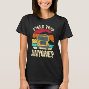 Retro Yellow School Bus for School Bus Driver and  T-Shirt