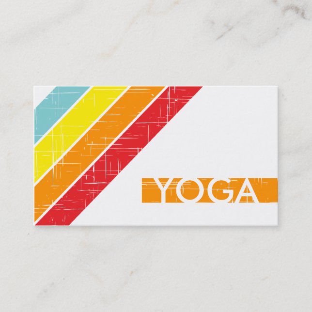 retro YOGA Business Card (Front)
