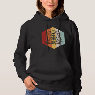 Retro Yoga Zen Meditation Yogi Vintage Indian Yoga Hoodie