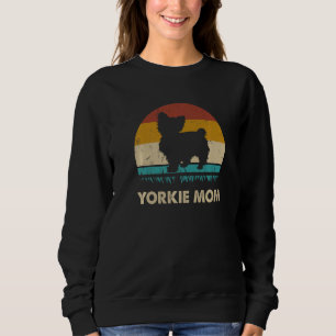 Retro Yorkie Mom Yorkshire Terrier Dog For Women Sweatshirt