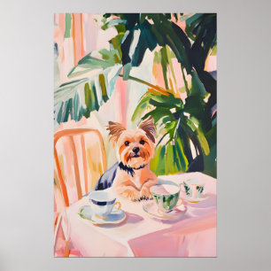 Retro Yorkshire Terrier Poster, Yorkshire Terrier Poster