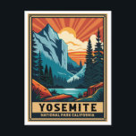 Retro Yosemite National Park California Postcard<br><div class="desc">Retro Yosemite National Park. Perfect gift for lovers of Yosemite National Park.</div>