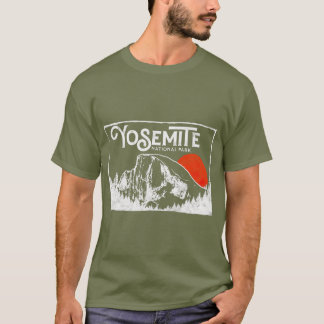 Retro Yosemite National Park Half Dome Vintage T-Shirt