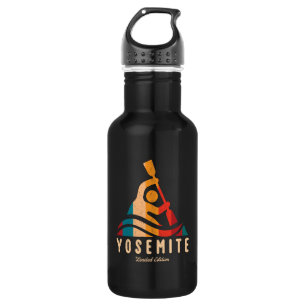 Retro Yosemite National Park Kayaking 532 Ml Water Bottle
