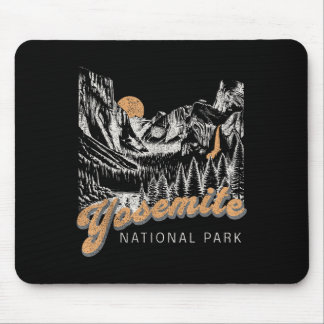 Retro Yosemite National Park Usa Vintage Womens Me Mouse Mat