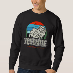 Retro Yosemite National Park Valley WPA Style Vint Sweatshirt