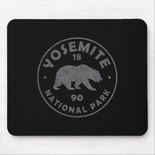 Retro Yosemite Us National Park Vintage Souvenir H Mouse Mat