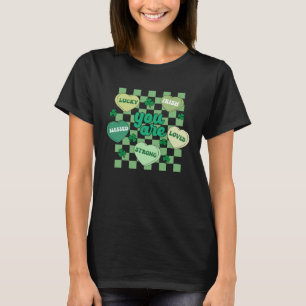 Retro You Are Lucky Candy Heart Teacher St Patrick T-Shirt