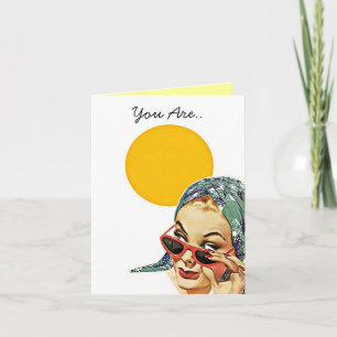 Retro You Are.. My Sunshine! BFF Friendship Card