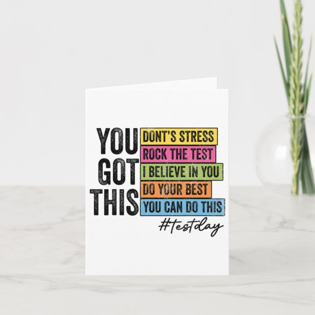Retro You Got This  Card (Front)