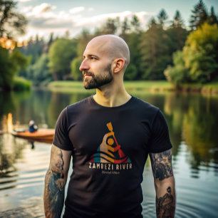 Retro Zambezi River Kayaking T-Shirt