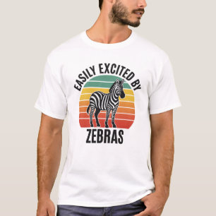Retro Zebra Sunset with Fun Wild Spirit T-Shirt