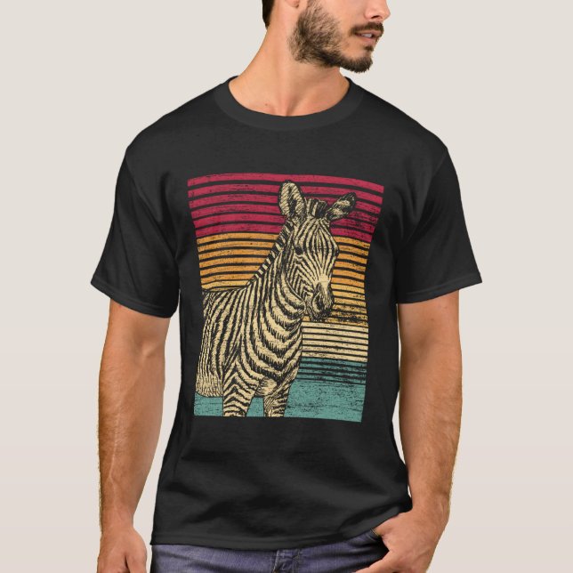 Retro Zebra T-Shirt (Front)