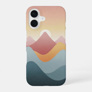 Retro Zen Mountains iPhone 16 Case