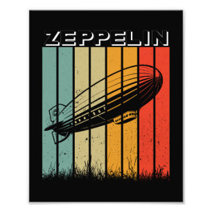 Retro Zeppelin Dirigible Airship Zepelin Zepplin Photo Print
