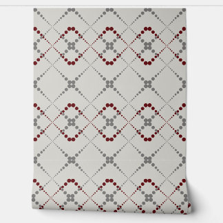 Retro zig zag geometric pattern wallpaper