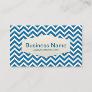 Retro Zigzag Plastic Surgeon Business Card