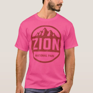 Retro Zion National Park Utah Mountain Women Men K T-Shirt