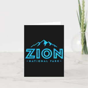 Retro Zion National Park Utah Mountain Women Men S Card