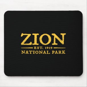Retro Zion National Park Utah Vintage Women Men Ki Mouse Mat