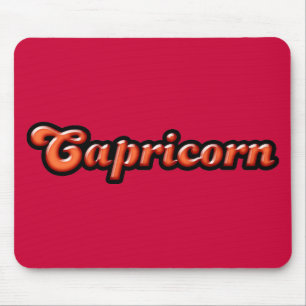 Retro Zodiac Capricorn Mouse Mat