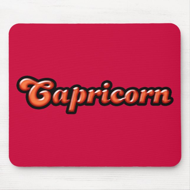 Retro Zodiac Capricorn Mouse Mat (Front)