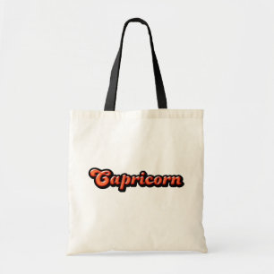 Retro Zodiac Capricorn Tote Bag
