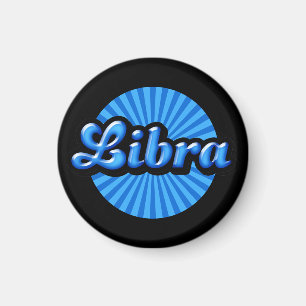 Retro Zodiac Libra Magnet