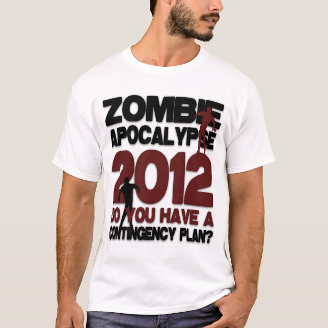 Retro Zombie Apocalypse 2012 T-Shirt (Front)