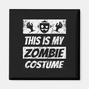 Retro Zombies Halloween Boys Kids Fun Costume Magnet