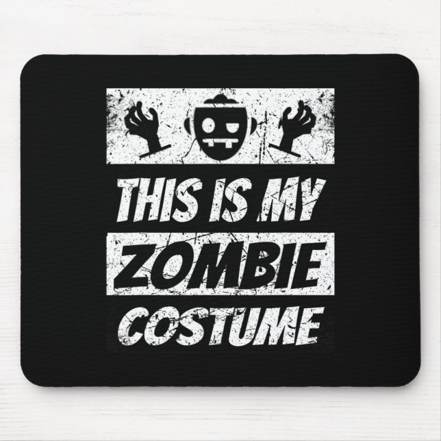 Retro Zombies Halloween Boys Kids Funny Costume  Mouse Mat (Front)
