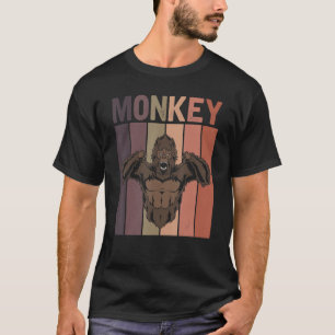 Retro Zoo Animal Monkey Gorilla Monkey T-Shirt