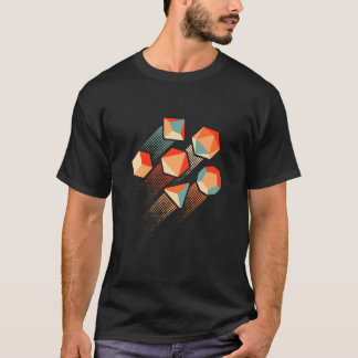 Retro Zoom RPG Gamer Dice T-Shirt