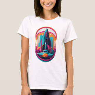 Retrofuturism – Vintage Meets Future Art Print T-Shirt