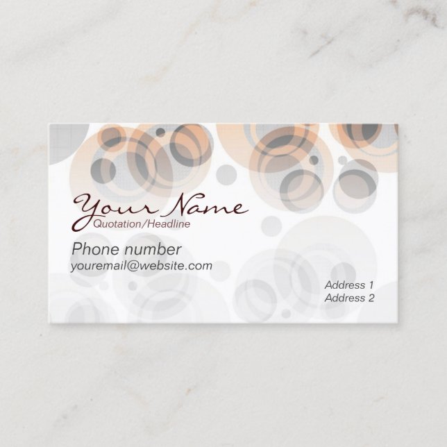 RetroRounds Business Card (Front)