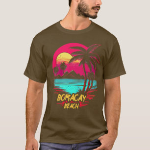 Retrowave Beach Boracay Beach T-Shirt