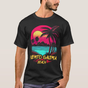 Retrowave Beach Puerto Galera Beach T-Shirt