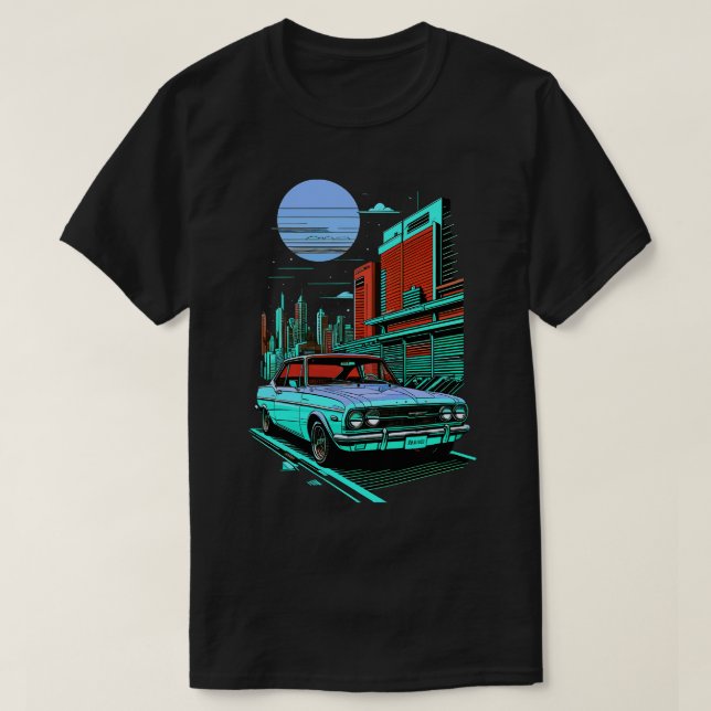 Retrowave  Illustration T-Shirt (Design Front)