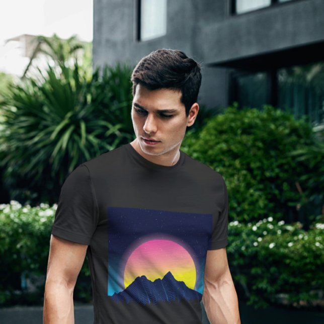 Retrowave Mountains T-Shirt (Creator Uploaded)
