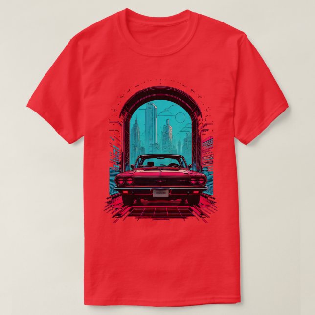 Retrowave  Neon Colours T-Shirt (Design Front)