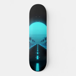 Retrowave Night Drive Skateboard